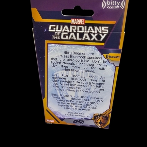 Marvel Guardians of the Galaxy Groot Bluetooth Speaker - Black, Gold, Brown - Picture 3 of 3